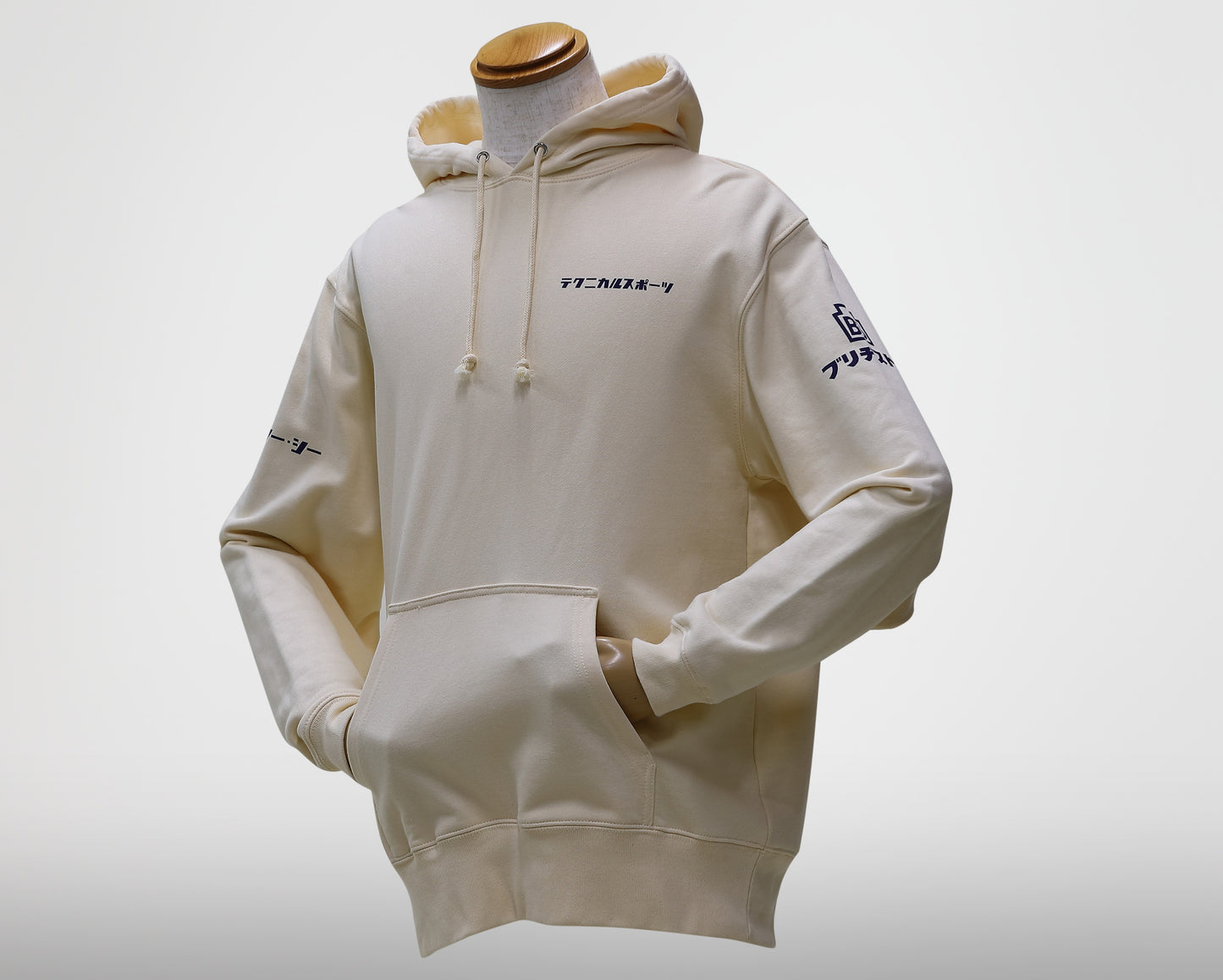 バイク一筋/テクニカルスポーツ フーディスウェットシャツ  サンドベージュ