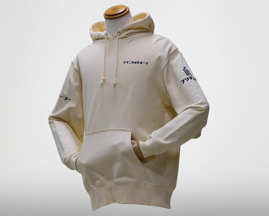 バイク一筋/テクニカルスポーツ フーディスウェットシャツ  サンドベージュ