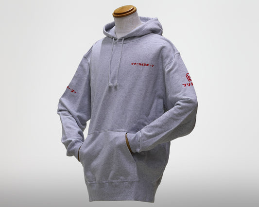 バイク一筋/テクニカルスポーツ フーディスウェットシャツ  アッシュグレー