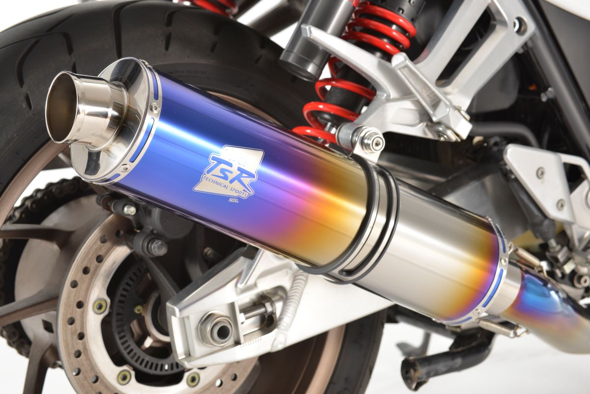 CB1300SF/SB 18-20 チタンフルエキゾースト ファイヤーポリッシュ4-1集合 φ115-450