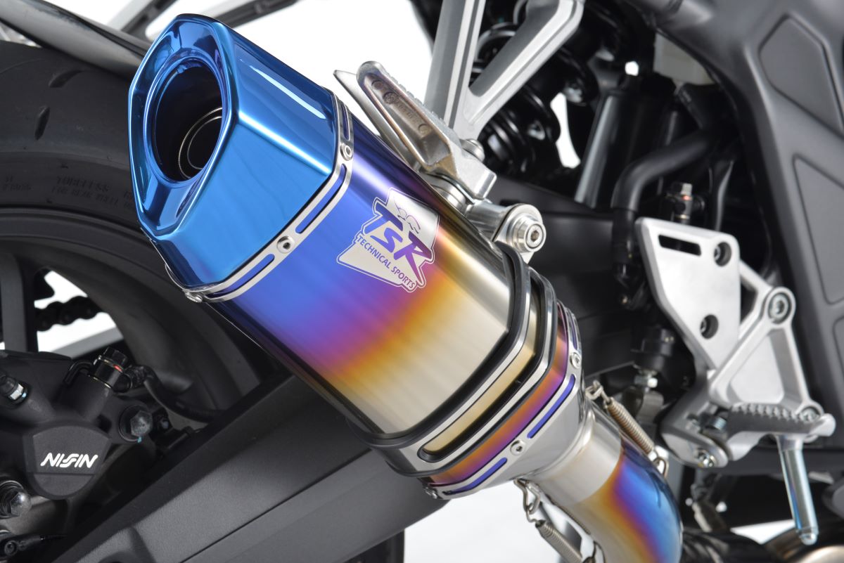 CB/CBR650R '19-22/23/24- チタンフルエキゾースト ファイヤーポリッシュ