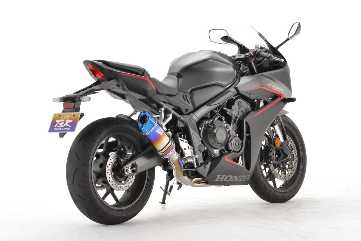 CB/CBR650R '19-22/23/24- チタンフルエキゾースト ファイヤーポリッシュ