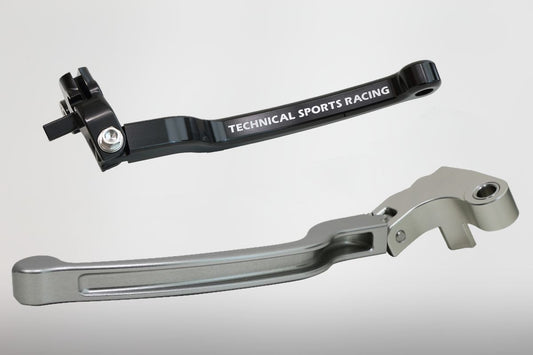 TSR_可倒式クラッチレバー ハードアルマイト / ブラック
