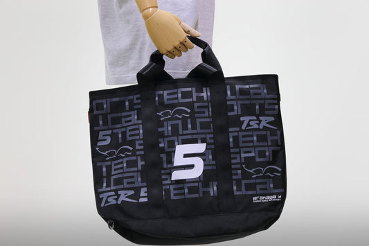 TECHNICAL SPORTS TOTE BAG BLACK/PRINT GRAY