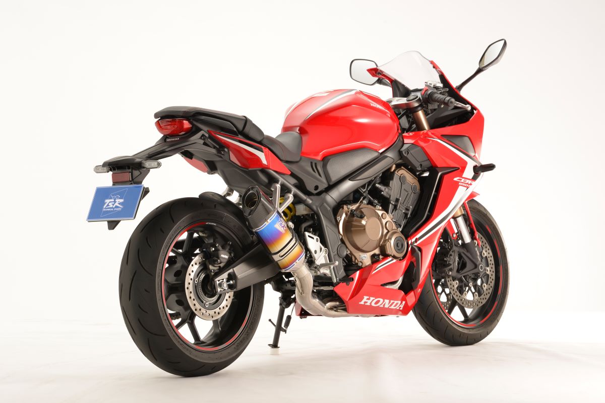 CBR650R/CB650R 19-23 チタンエキゾースト ファイヤーポリッシュ