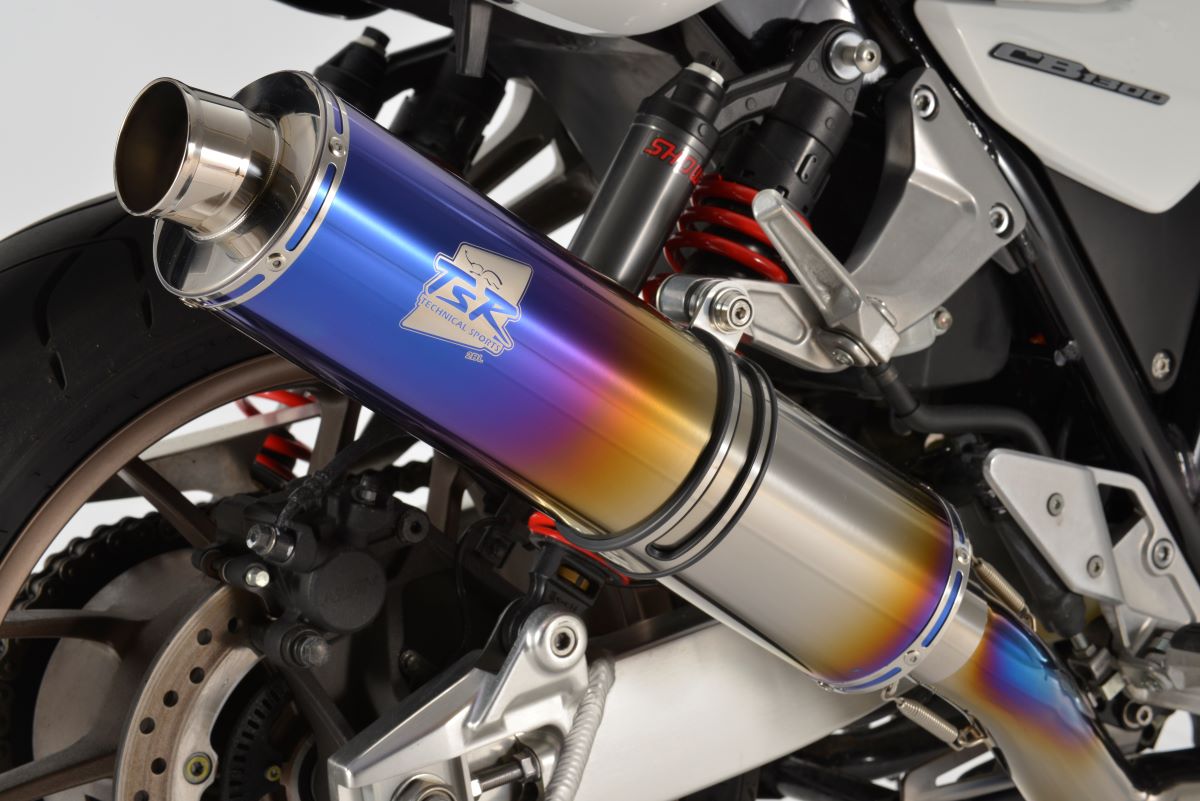 CB1300SF/SB 18-20 UP Type チタンフルエキゾースト ファイヤーポリッシュ4-1集合 φ115-450