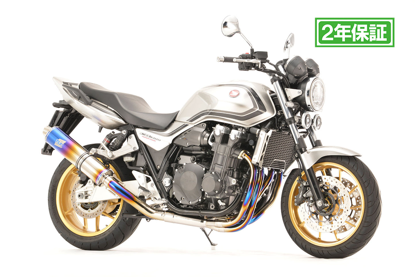 2021- CB1300SF/SB UP Type チタンフルエキゾースト ファイヤーポリッシュ4-1集合 φ115-450