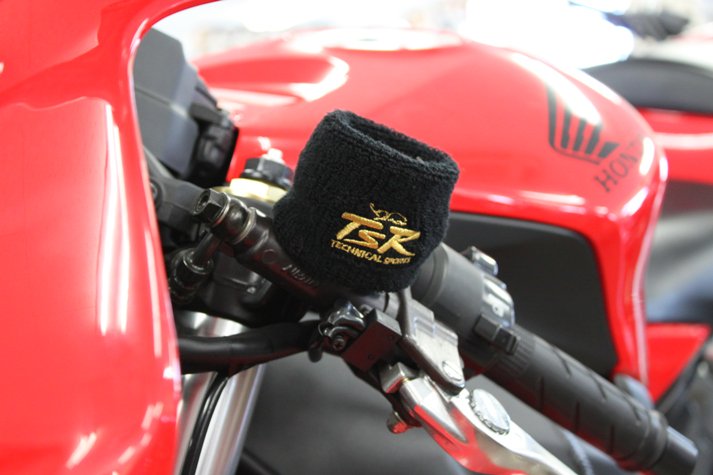 ブレーキフルードカップカバー/リストバンド ブラック Sサイズ