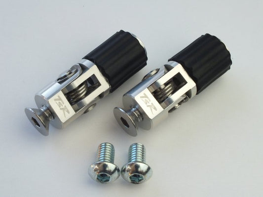 可倒式ペダルペグセット・シルバー