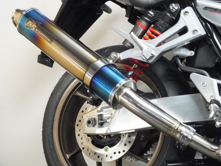 CB1300SF/SB 18-20 スリップオン チタン ファイヤーポリッシュφ107