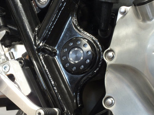 スイングアームピボットキャップ ブラック