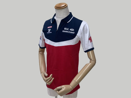 Polo racing tricolore F.C.C. TSR Honda France