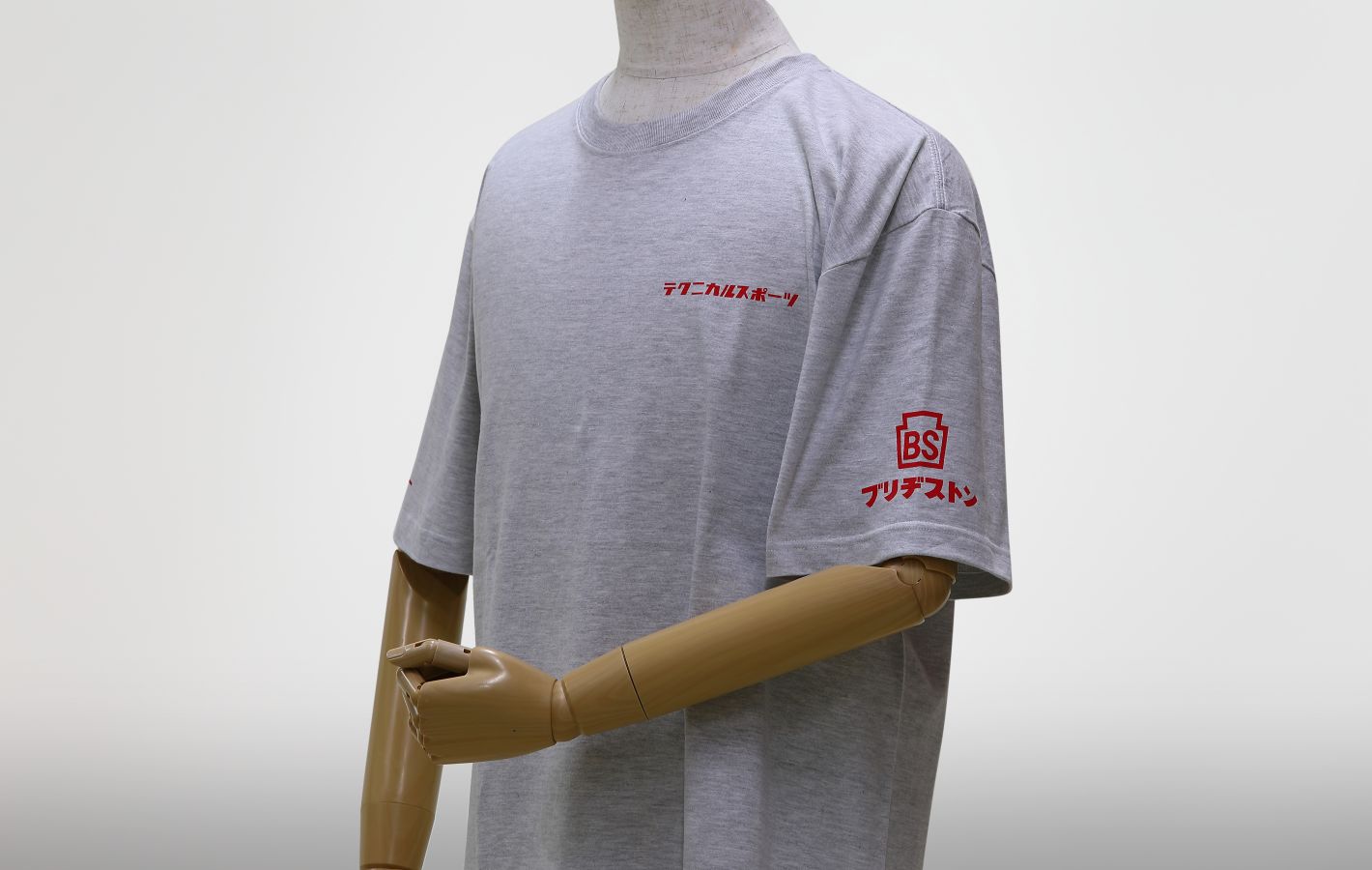 バイク一筋/テクニカルスポーツ クルーネックＴシャツ　アッシュグレー