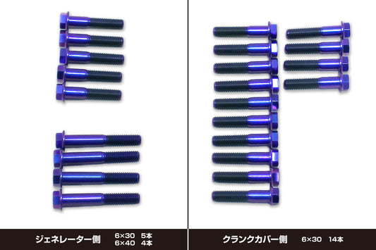 2025- CB1000F ENG COVER TITAN BOLT SET
